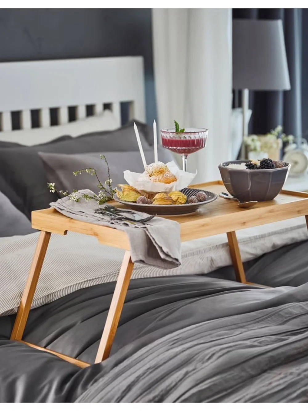 Ikea RESGODS Bed tray, bamboo